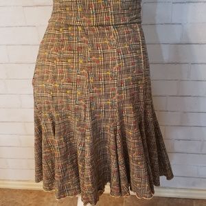 Effies's heart small geometric print swing skirt